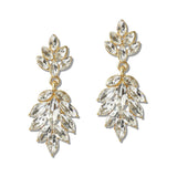 110858, MARQUISE CRYSTAL CASCADE DROP EARRINGS