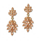 Marquise Crystal Cascade Drop Earrings - view 9