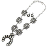 110868, WESTERN SQUASH BLOSSOM NECKLACE