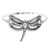 110920, FILIGREE DRAGONFLY CUTOUT BANGLE BRACELET