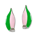 110958, SORORITY ENAMEL FLOWER PETAL EARRINGS
