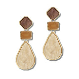 110960, ACETATE GEOMETRIC DROP EARRINGS