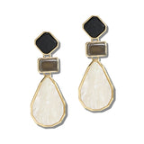 110960, ACETATE GEOMETRIC DROP EARRINGS