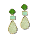 110960, ACETATE GEOMETRIC DROP EARRINGS