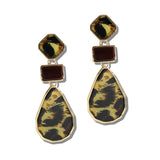 110960, ACETATE GEOMETRIC DROP EARRINGS