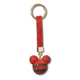 110966, CRYSTAL MOUSE WRISTLET KEYCHAIN