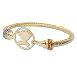 110968, SORORITY SIHOUETTE BANGLE BRACELET WITH CRYSTAL ACCENTS