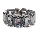 Rectangle Geometric Rhinestone Stretch Bracelet - view 9