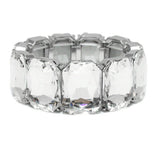 Rectangle Geometric Rhinestone Stretch Bracelet - view 7