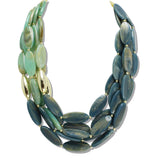 110992, BOLD MULTI STRAND ACETATE BEAD NECKLACE