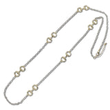 111041, 14K GOLD PLATED HORSEBIT LONG DESIGNER INSPIRED NECKLACE