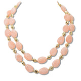 111056, RESIN BEADED DOUBLE LAYERED NECKLACE