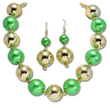 111063, CHUNKY BALL BEADED NECKLACE