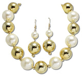 111063, CHUNKY BALL BEADED NECKLACE