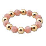 111072, NATURAL GEMSTONE BEADED STRETCH BRACELET