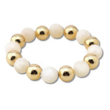 111072, NATURAL GEMSTONE BEADED STRETCH BRACELET