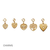 111076, GOLD TONE TREE OF LIFE HEART CHARM COLLECTION wholesale fashion jewelry - GOOD FEELINGS, INC