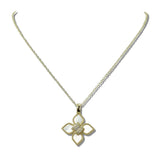 14K Gold Plated Clover Pendant Designer Inspired Necklace - view 2