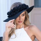 111167, RUFFLED ORGANZA OPEN TOP SUN HAT
