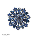 Crystal Medallion Brooch PIN - view 8