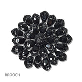 111187, CRYSTAL BOTANICAL BROOCH PIN