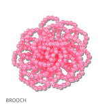 111188, PEARL BEADED FLORAL BROOCH PIN
