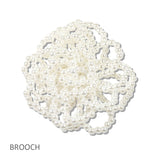 111188, PEARL BEADED FLORAL BROOCH PIN