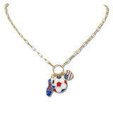 111200, WORLD CUP SOCCER FAN NATION CHARM NECKLACE