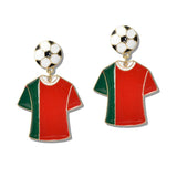 World CUP Soccer FAN Jersey Drop Earrings - view 7