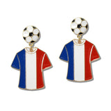 World CUP Soccer FAN Jersey Drop Earrings - view 6