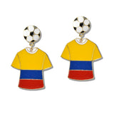 World CUP Soccer FAN Jersey Drop Earrings - view 9
