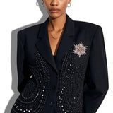 111225, SORORITY CRYSTAL RHINESTONE STARBURST BROOCH PIN