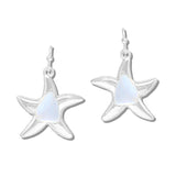 111258, COASTAL LUSTER STARFISH DROP EARRINGS wholesale fashion jewelry - GOOD FEELINGS, INC