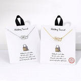 111268, HOLDING SECRET CZ PADLOCK NECKLACE
