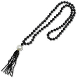 111273, LONG BEADED TASSEL NECKLACE