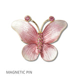 111320, ENAMEL BUTTERFLY MAGNETIC PIN