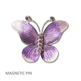 111320, ENAMEL BUTTERFLY MAGNETIC PIN
