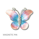 111320, ENAMEL BUTTERFLY MAGNETIC PIN