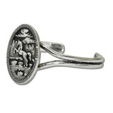 111324, WESTERN WILD HORSE OVAL CUFF BRACELET