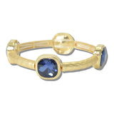 111328, GOLD HAMMERED CUSHION CRYSTAL STRETCH BRACELET