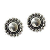 111341, WESTERN CONCHO BUTTON STUD EARRINGS