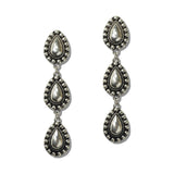 111361, WESTERN TEARDROP CONCHO DROP EARRINGS