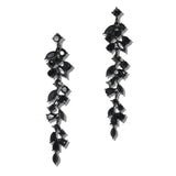 Cascading Vine Crystal Linear Earrings - view 6