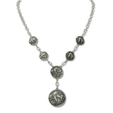 Western Buffalo Coin Statement Necklace