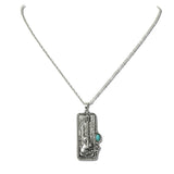 Western Guitar and Desert Pendant Necklace