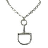 111433, WESTERN HORSEBIT STATEMENT PENDANT NECKLACE
