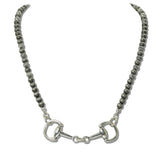 111435, WESTERN HORSEBIT NAVAJO BEADED NECKLACE