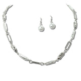 Baroque Pearl and Nugget Link Necklace - view 2