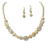 Iridescent Crystal Beaded Necklace - view 2