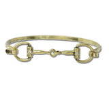 111479, HORSEBIT HINGED BANGLE BRACELET